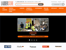 Tablet Screenshot of ladderstore.com